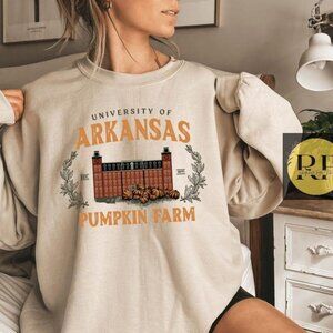 University Of Arkansas Pumpkin Farm Aesthetic Streetwear Pullover Sweatshirt